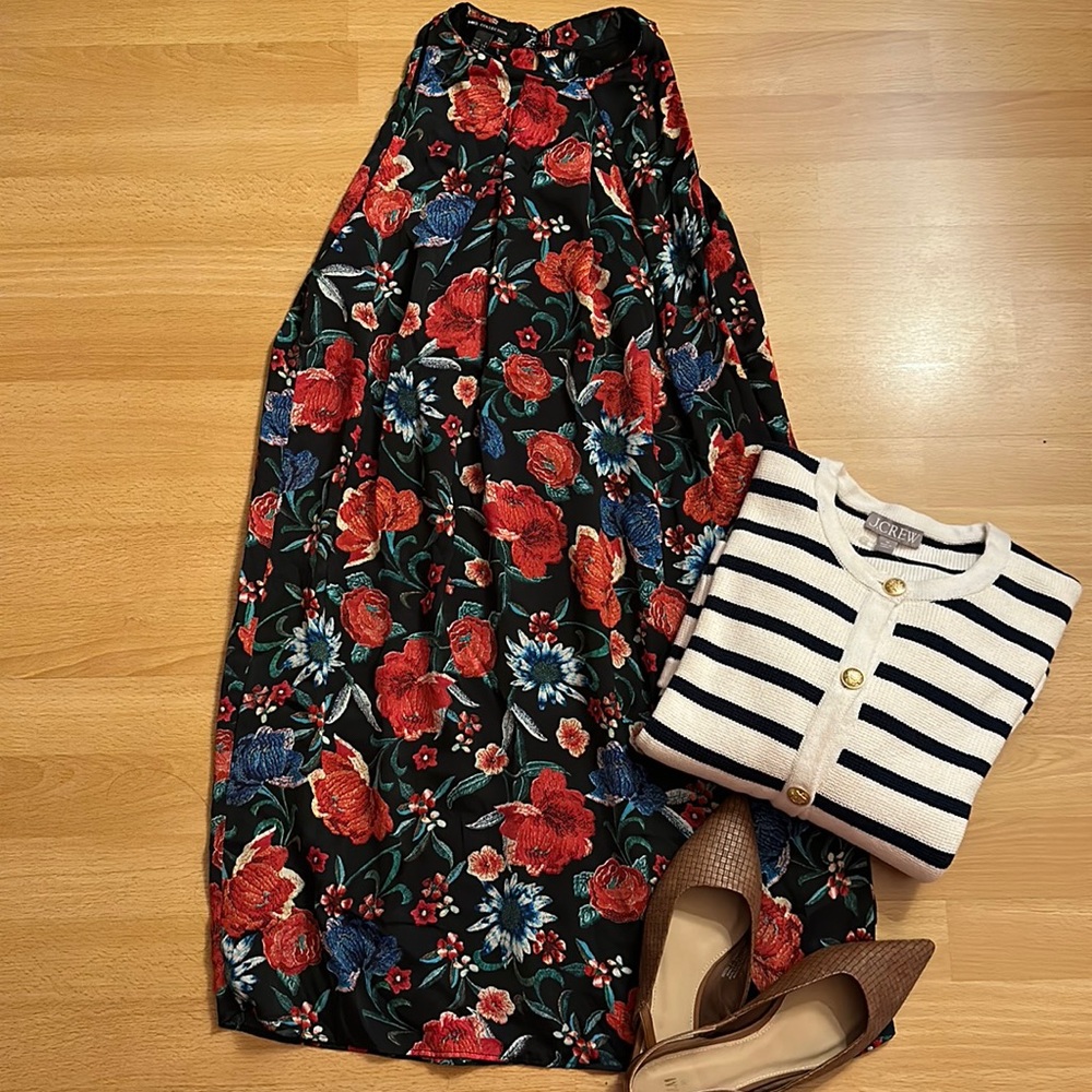 Mango NWOT floral dress size extra small